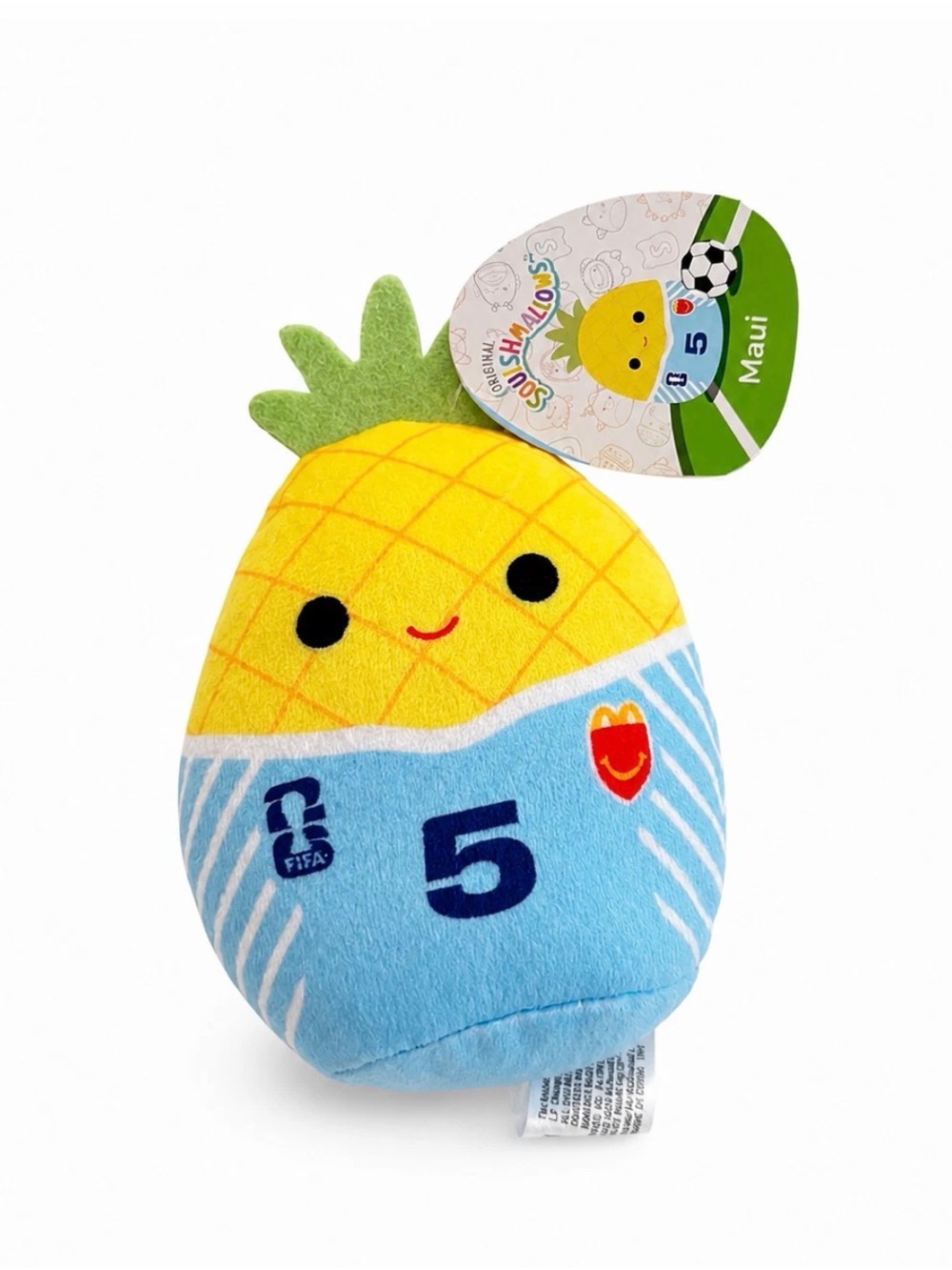 NWT ⚜️🩵⚜️ McDonald's Squishmallows Maui #5 FIFA World Cup 2026 Plush